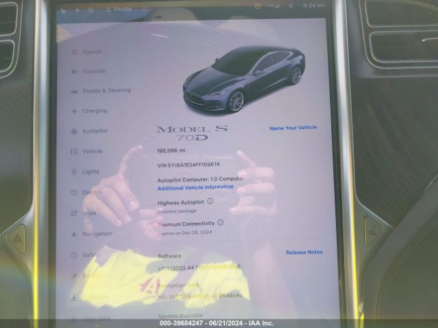 5YJSA1E24FF109674 Tesla Model S 70d/85d/p85d