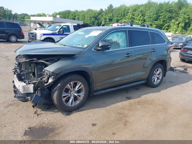 Toyota Highlander Xle V6 2015 5TDJKRFH5FS180095 Image 2