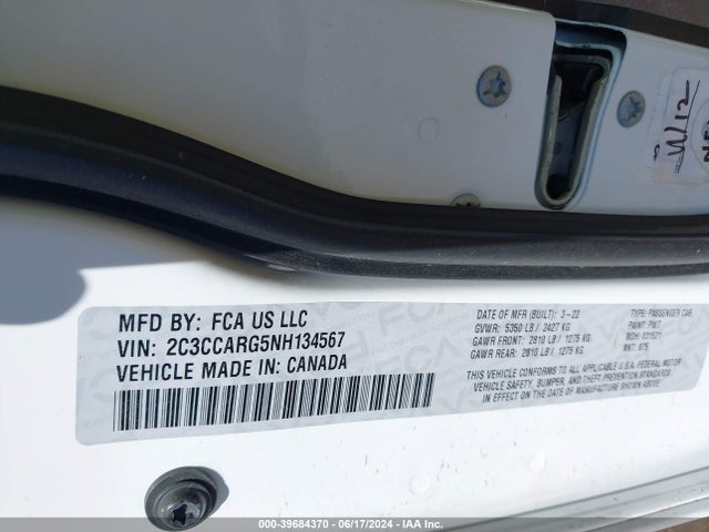2C3CCARG5NH134567 Chrysler 300 Touring Awd