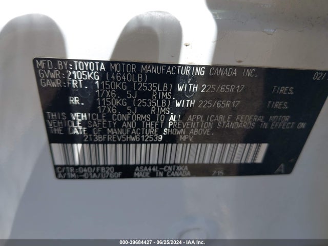 Toyota RAV4 LE 2017 2T3BFREV5HW612539 Image 9