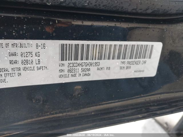 2C3CDXHG7GH301953 Dodge Charger Sxt