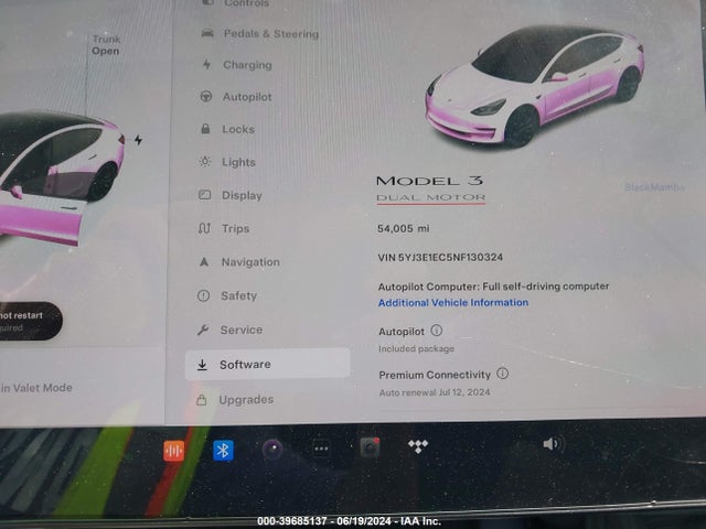 Tesla Model 3 Performance Dual Motor All-wheel Drive 2022 5YJ3E1EC5NF130324 Image 16