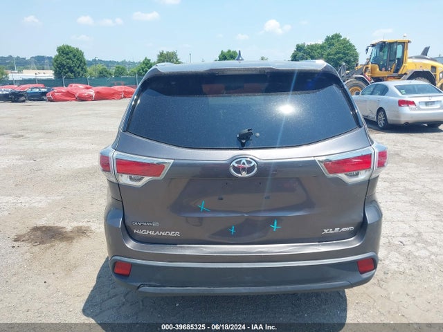 Toyota Highlander Xle V6 2016 5TDJKRFH7GS284685 Image 16
