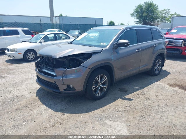 Toyota Highlander Xle V6 2016 5TDJKRFH7GS284685 Image 2