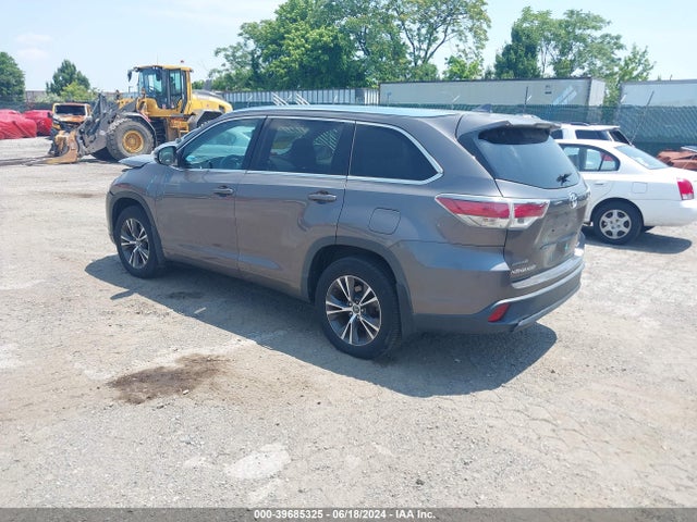 Toyota Highlander Xle V6 2016 5TDJKRFH7GS284685 Image 3