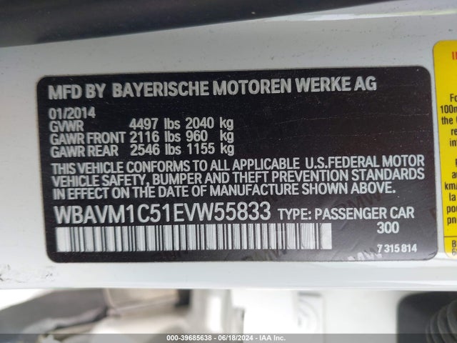 BMW X1 Sdrive28i 2014 WBAVM1C51EVW55833 Image 9