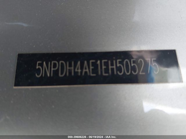 5NPDH4AE1EH505275 Hyundai ELANTRA SE