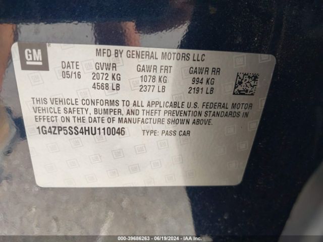 1G4ZP5SS4HU110046 Buick Lacrosse Essence