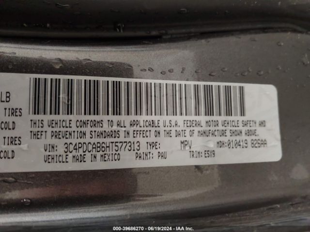 3C4PDCAB6HT577313 Dodge JOURNEY SE