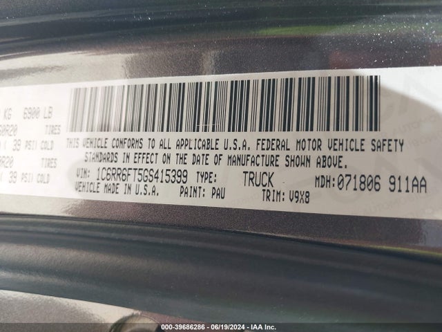 RAM 1500 Express 2016 1C6RR6FT5GS415399 Image 9