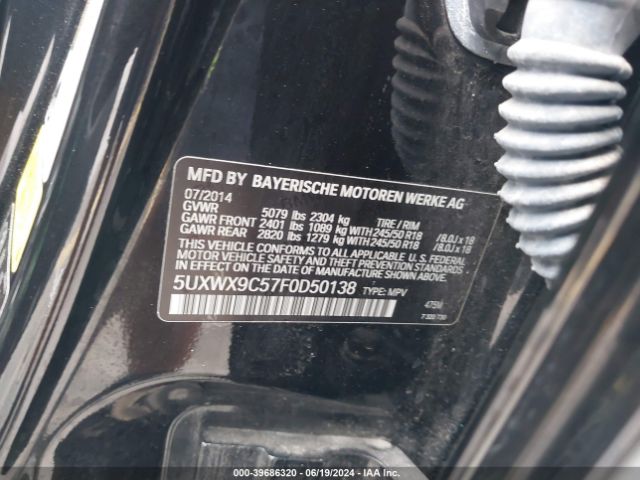 5UXWX9C57F0D50138 BMW X3 Xdrive28i