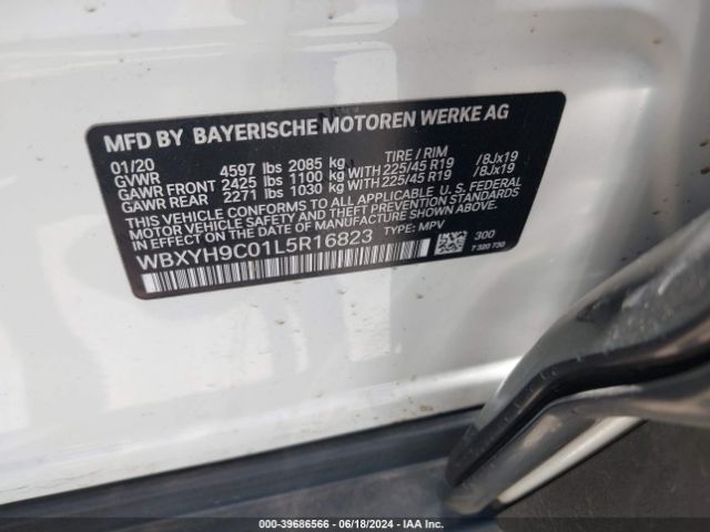 WBXYH9C01L5R16823 BMW X2 Sdrive28i