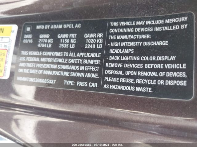 W04WT3N53GG085337 Buick Cascada Premium