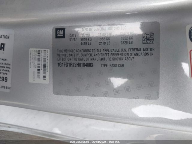 1G1FG1R72H0184003 Chevrolet CAMARO 2SS