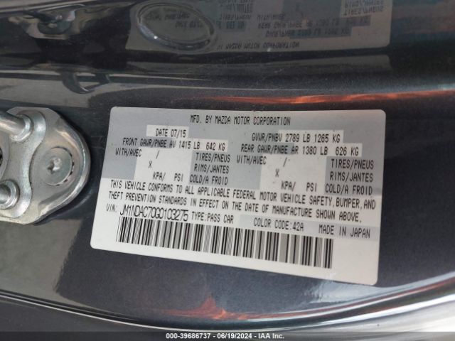 JM1NDAC70G0103275 Mazda Mx-5 Miata Club