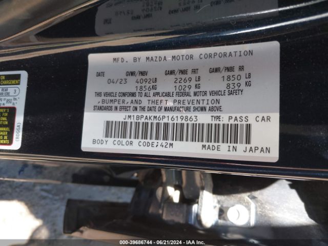 JM1BPAKM6P1619863 Mazda Mazda3 2.5 S Select