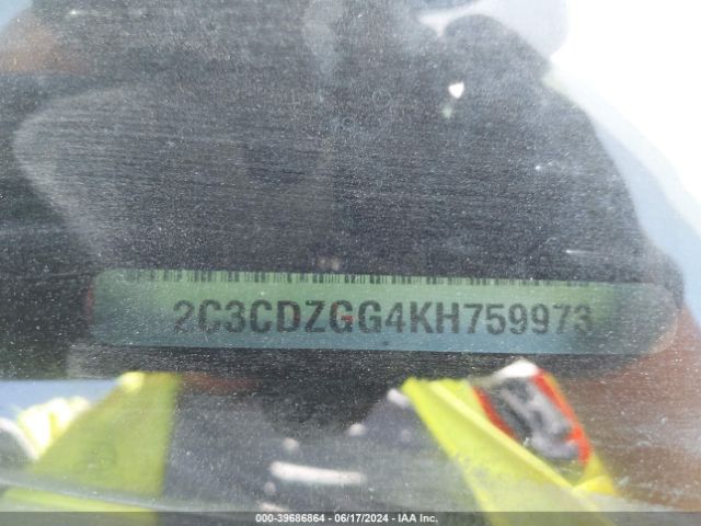 2C3CDZGG4KH759973 Dodge Challenger Sxt Awd