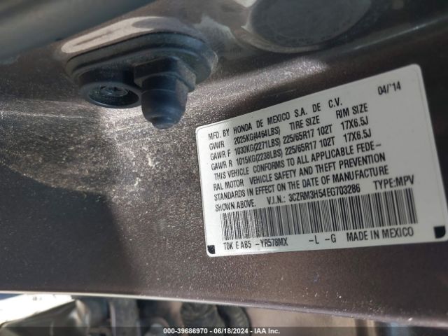 3CZRM3H54EG703286 Honda CR-V EX