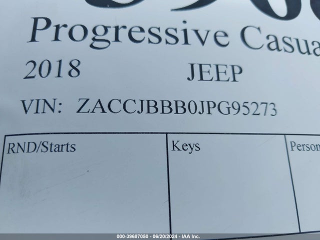 ZACCJBBB0JPG95273 Jeep Renegade Latitude 4x4