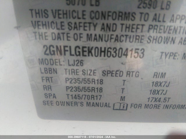 Chevrolet Equinox Premier 2017 2GNFLGEK0H6304153 Image 9