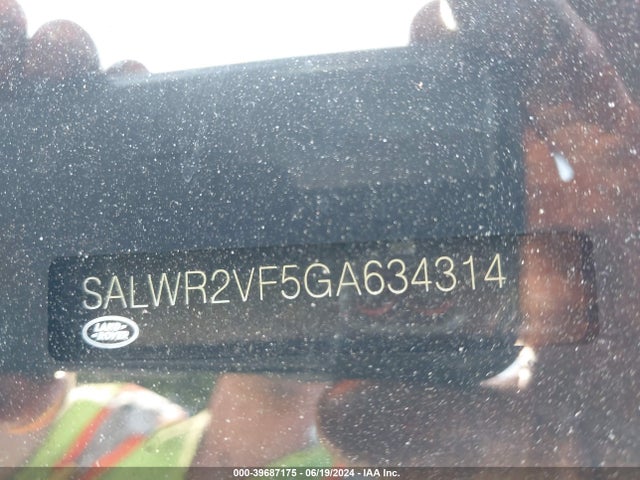 SALWR2VF5GA634314 Land Rover Range Rover Sport 3.0l V6 Supercharged Hse