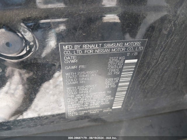 Nissan ROGUE S 2016 KNMAT2MV3GP618086 Image 9