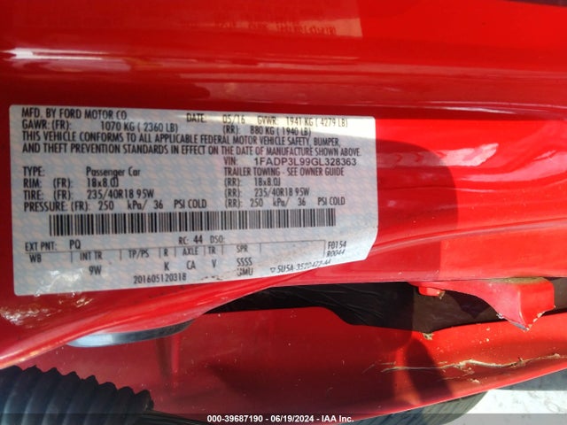 Ford FOCUS ST 2016 1FADP3L99GL328363 Image 9