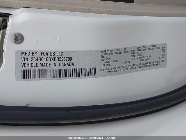 Chrysler Voyager Lx 2023 2C4RC1CGXPR525709 Image 9