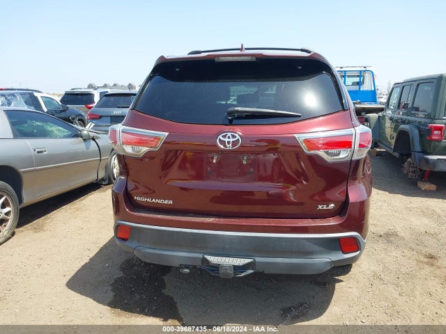 Toyota Highlander Xle V6 2015 5TDKKRFH1FS097509 Image 17