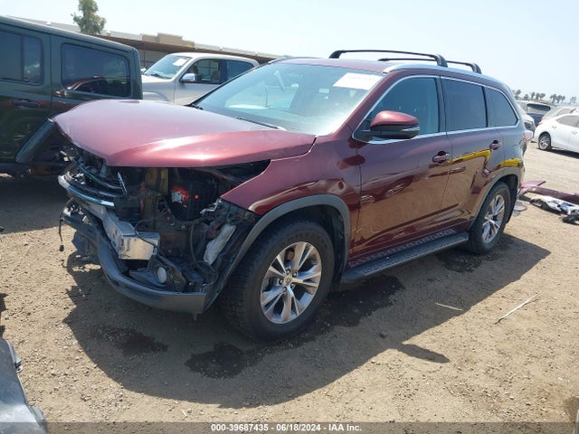 Toyota Highlander Xle V6 2015 5TDKKRFH1FS097509 Image 2