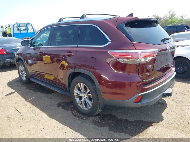 Toyota Highlander Xle V6 2015 5TDKKRFH1FS097509 Image 3