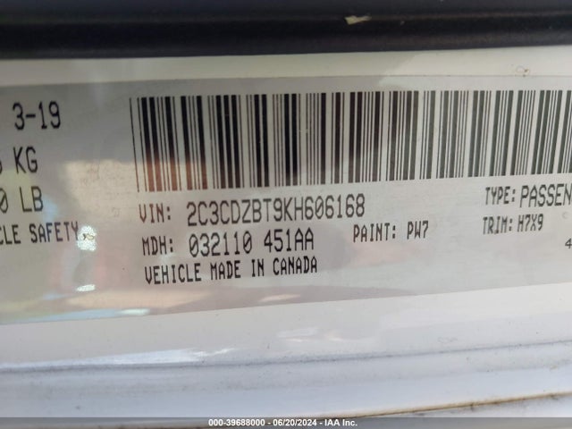 Dodge Challenger R/t 2019 2C3CDZBT9KH606168 Image 17