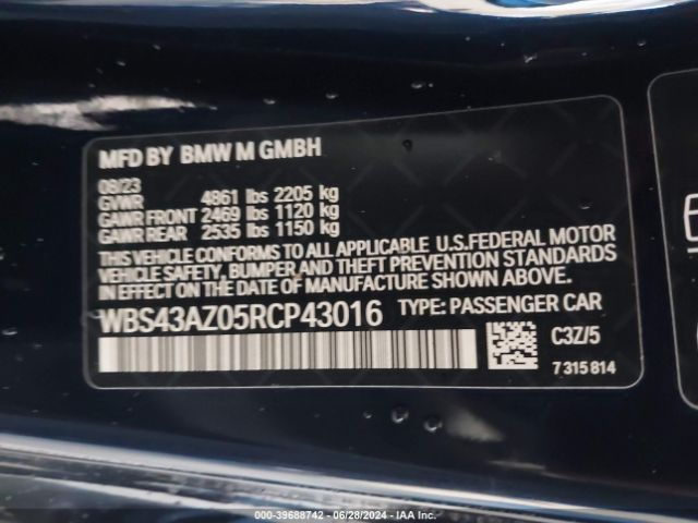 WBS43AZ05RCP43016 BMW M4 Competition Xdrive