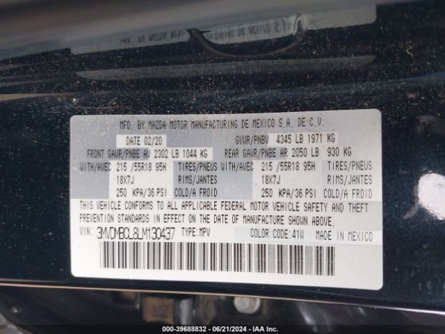3MVDMBCL8LM130437 Mazda Cx-30 Select Package