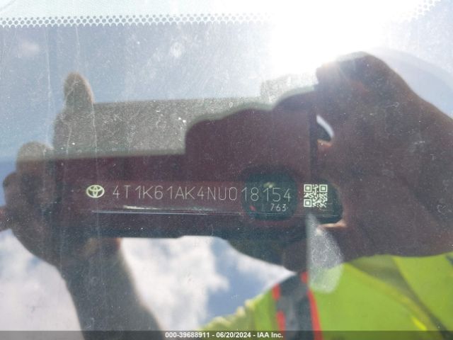 4T1K61AK4NU018154 Toyota CAMRY XSE
