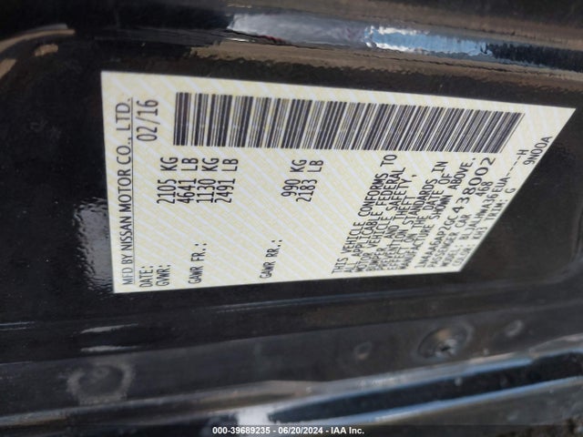 Nissan Maxima 3.5 Platinum 2016 1N4AA6AP2GC438002 Image 9