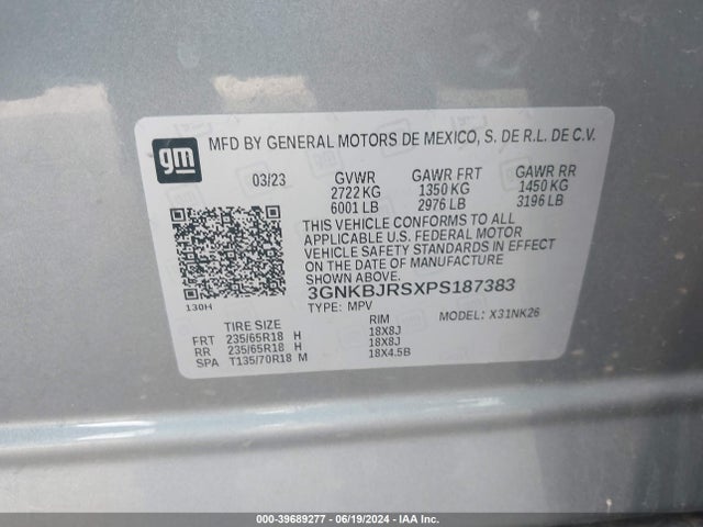 Chevrolet Blazer Awd 3lt 2023 3GNKBJRSXPS187383 Image 9