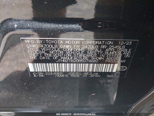 JTHBZ1B20R5074682 Lexus Is 350 F Sport Design