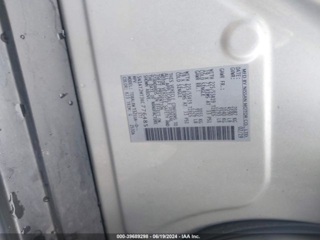 5N1AT2MT3KC776485 Nissan Rogue Sl