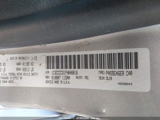 1C3CCCCG1FN646016 Chrysler 200 C