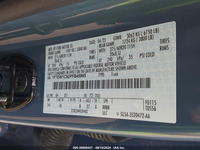 Ford F-150 King Ranch 2023 1FTEW1C82PFB45995 Image 9