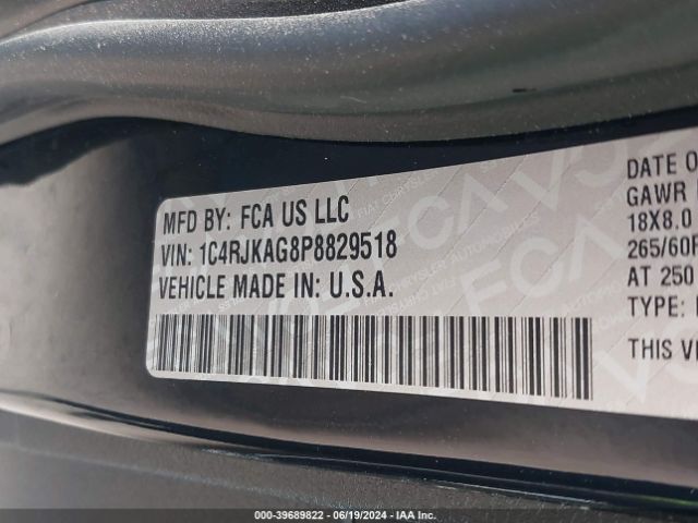 1C4RJKAG8P8829518 Jeep Grand Cherokee L Laredo 4x4