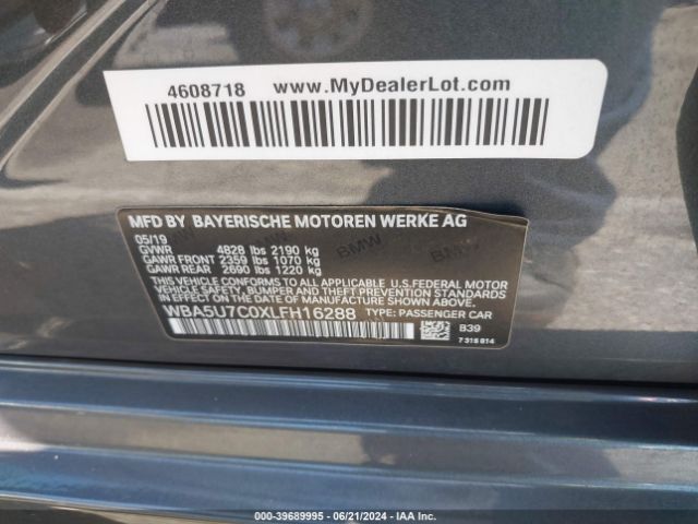 WBA5U7C0XLFH16288 BMW 3 Series M340i