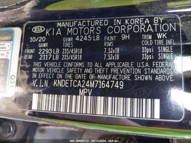 KNDETCA24M7164749 KIA Seltos Sx Turbo