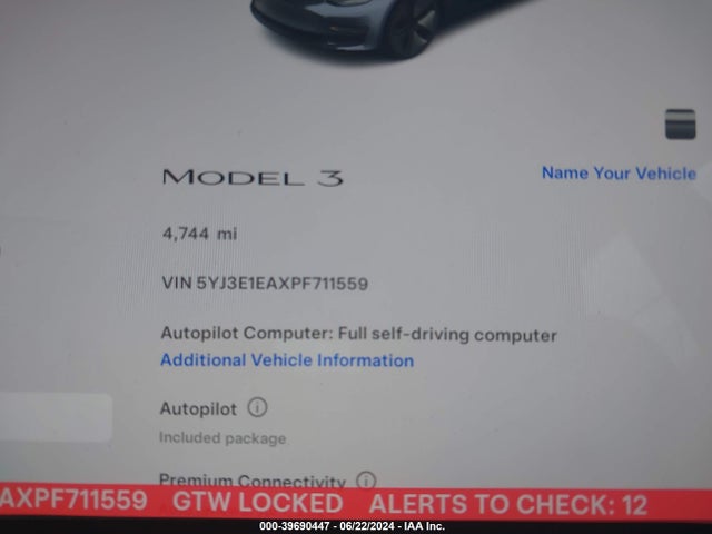 Tesla Model 3 Rear-wheel Drive 2023 5YJ3E1EAXPF711559 Image 7