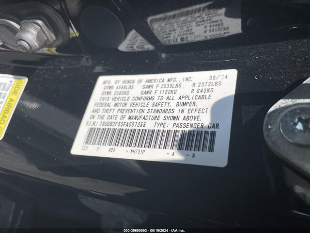 Acura TLX 2015 19UUB2F55FA007055 Image 9