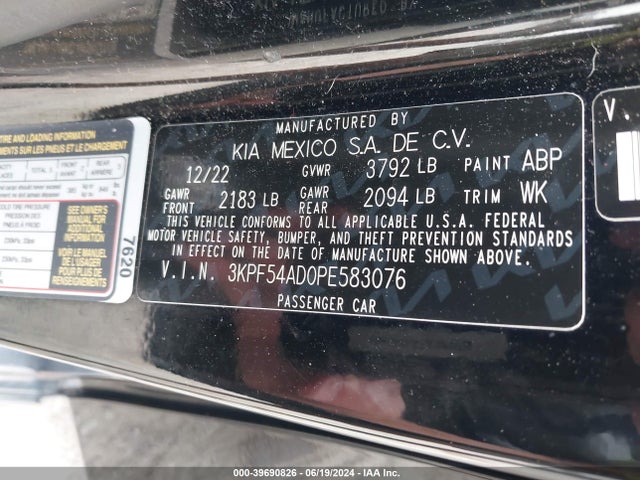 KIA Forte Gt-line 2023 3KPF54AD0PE583076 Image 9