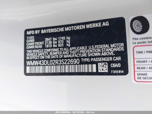 2024 MINI CONVERTIBLE WMW43DL02R3S22690 Photo 8
