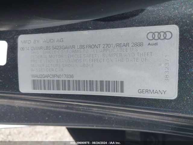 WAU2GAFC9FN017836 Audi A7 3.0t Premium Plus