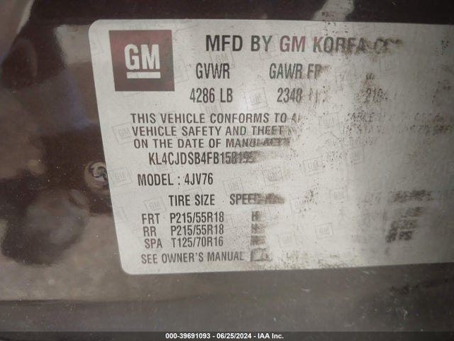 Buick Encore Premium 2015 KL4CJDSB4FB158199 Image 9